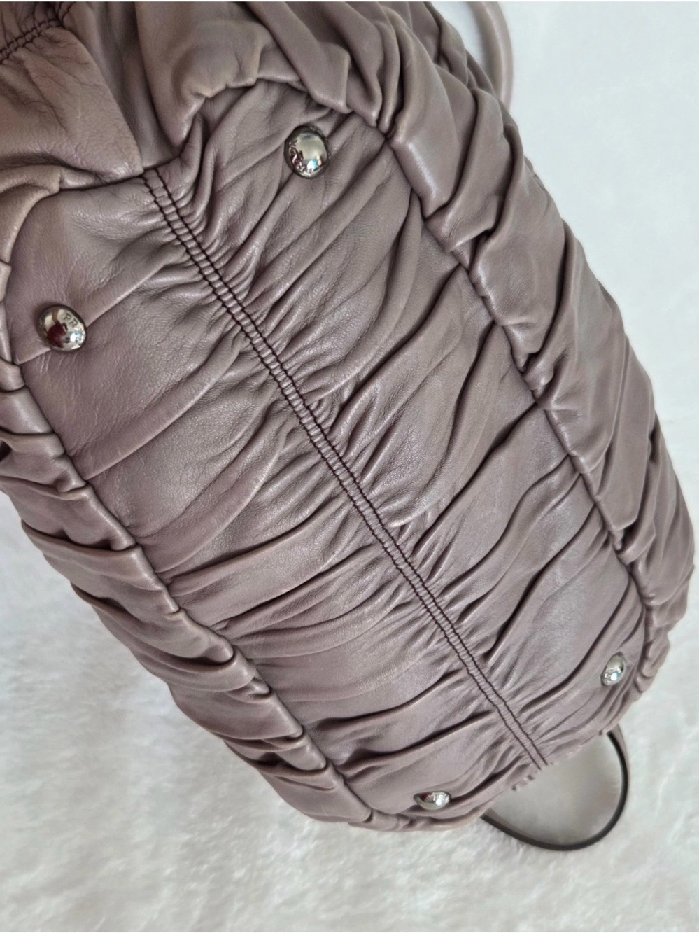 Prada Nappa Gaufre Leather Shoulder Bag - Picture 7 of 12